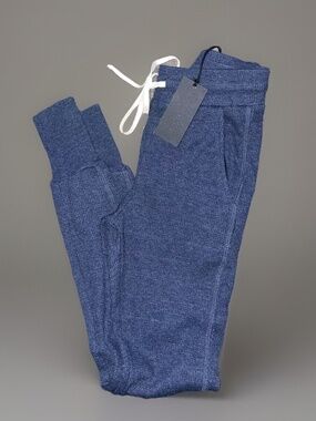 Twenty Montreal Waffle Knit Jogger Pants Women's Size XS Navy Blue Pockets